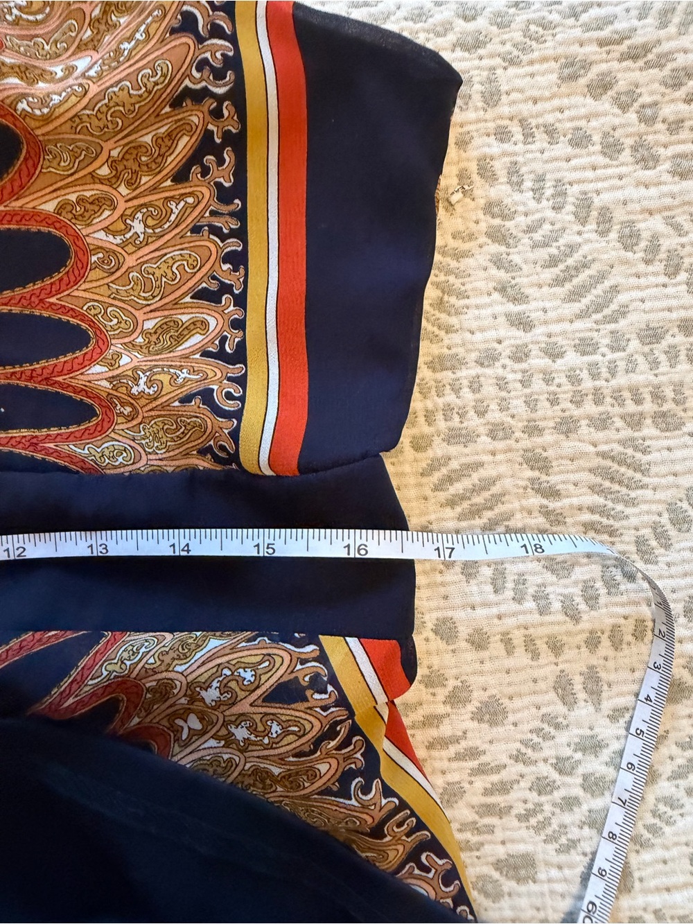Sandra Darren Scarf Print Halter Handkerchief Maxi Dress Size 12 - Picture 12 of 16